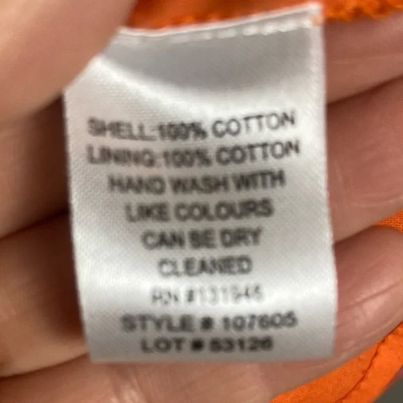 Jude‎ Connally dress small cotton tiered orange print gauzy India shift boho - Picture 13 of 13